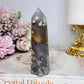 Flower Agate Druzy Tower 10cm
