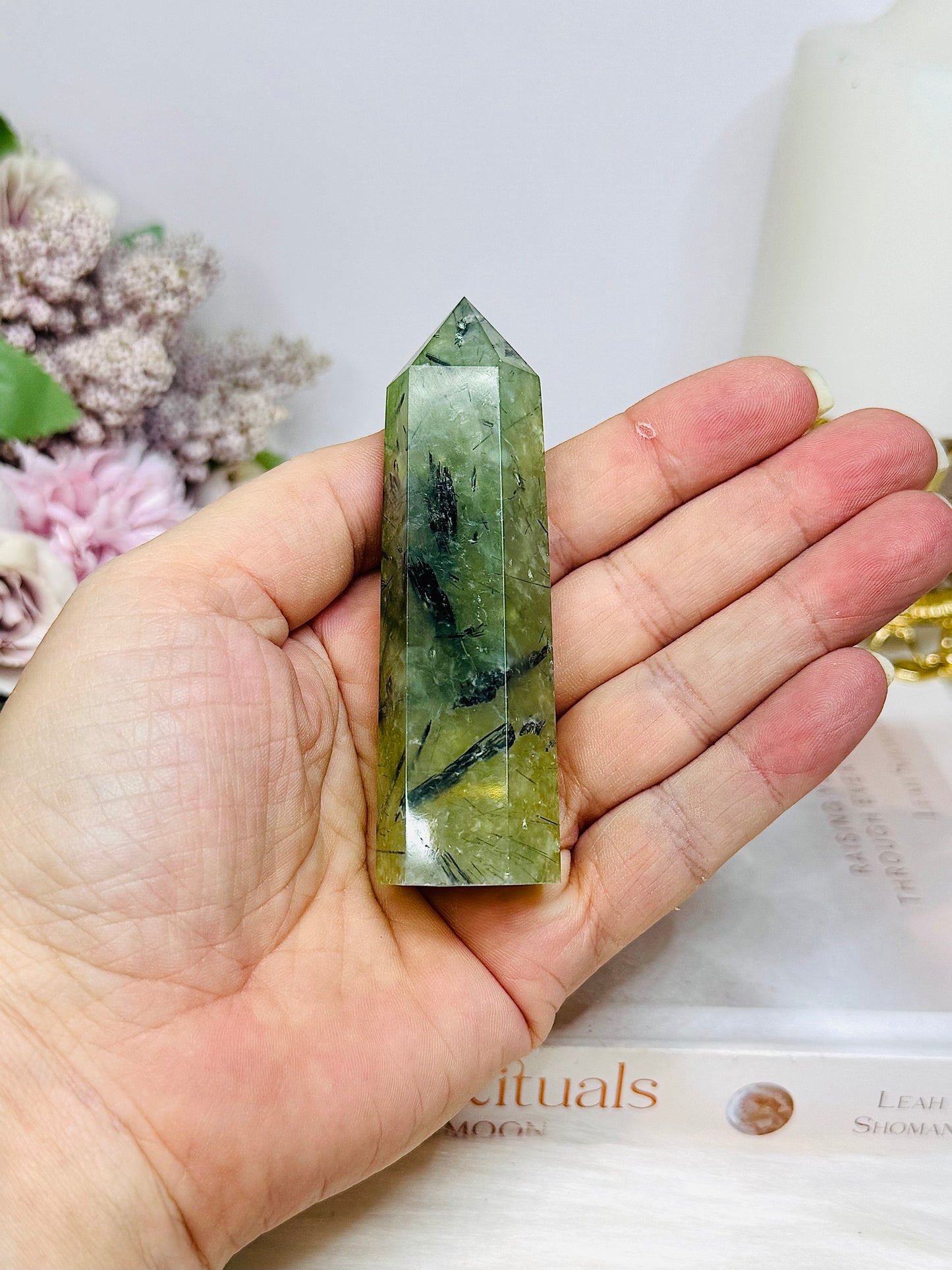 Prehnite Tower 9cm