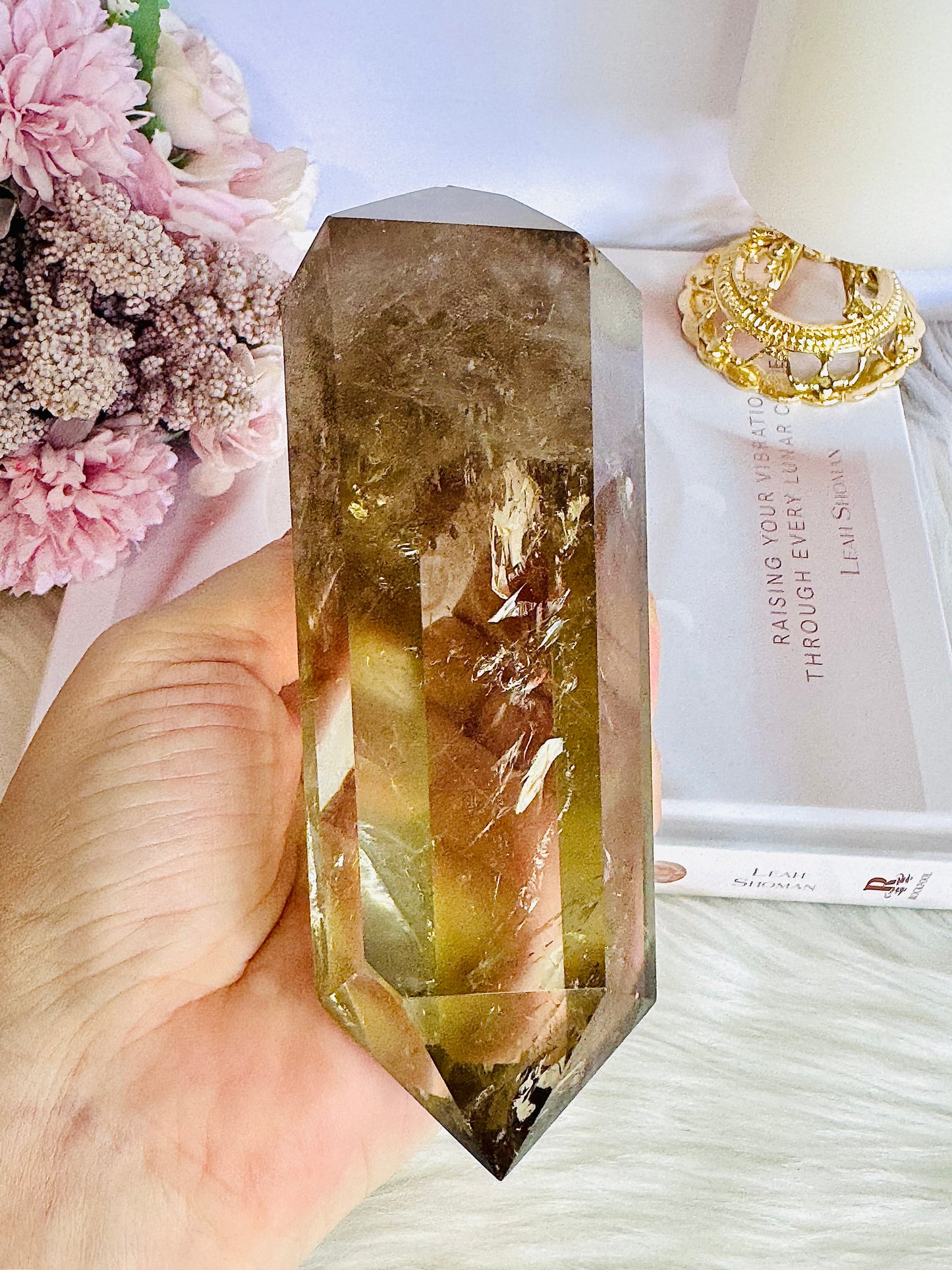 Magnificent Large 17cm 594gram Citrine Double Terminated Point