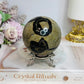 Large Septarian Sphere on Stand 506g