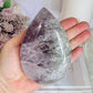 Polished Chunky Amethyst Flame | Freeform on Stand 17cm 683g
