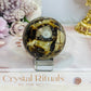 Natural Septarian Carved Sphere on Stand 233g
