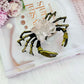 Stunning Large Rose Quartz Crab with Gold Metal Legs