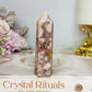 Pink Amethyst Druzy Tower 8cm