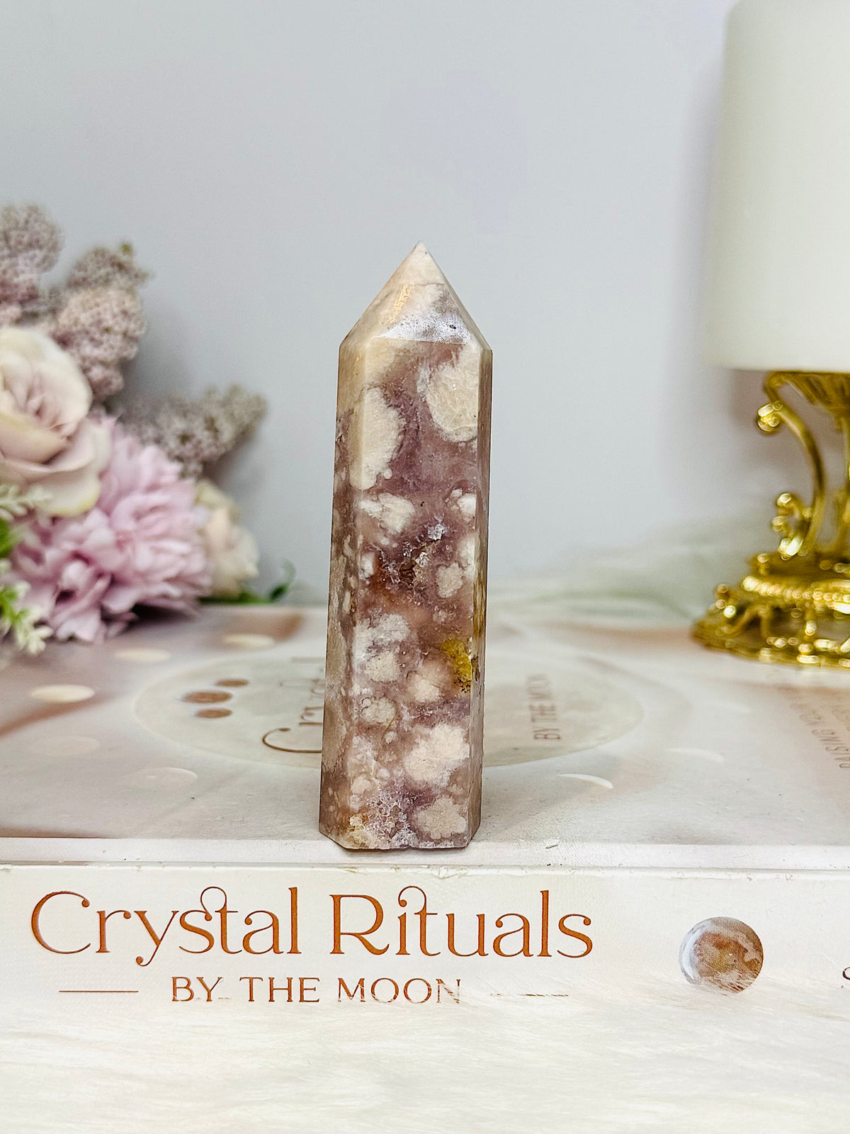 Pink Amethyst Druzy Tower 8cm