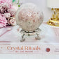 Large Pink Amethyst Sphere 401gram On Stand