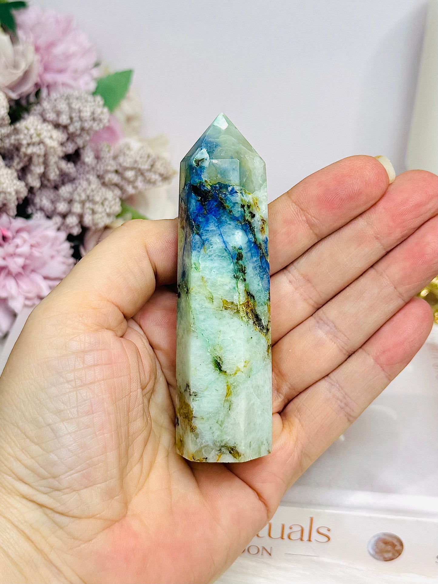 Chrysocolla X Phoenix Stone Tower 9.5cm