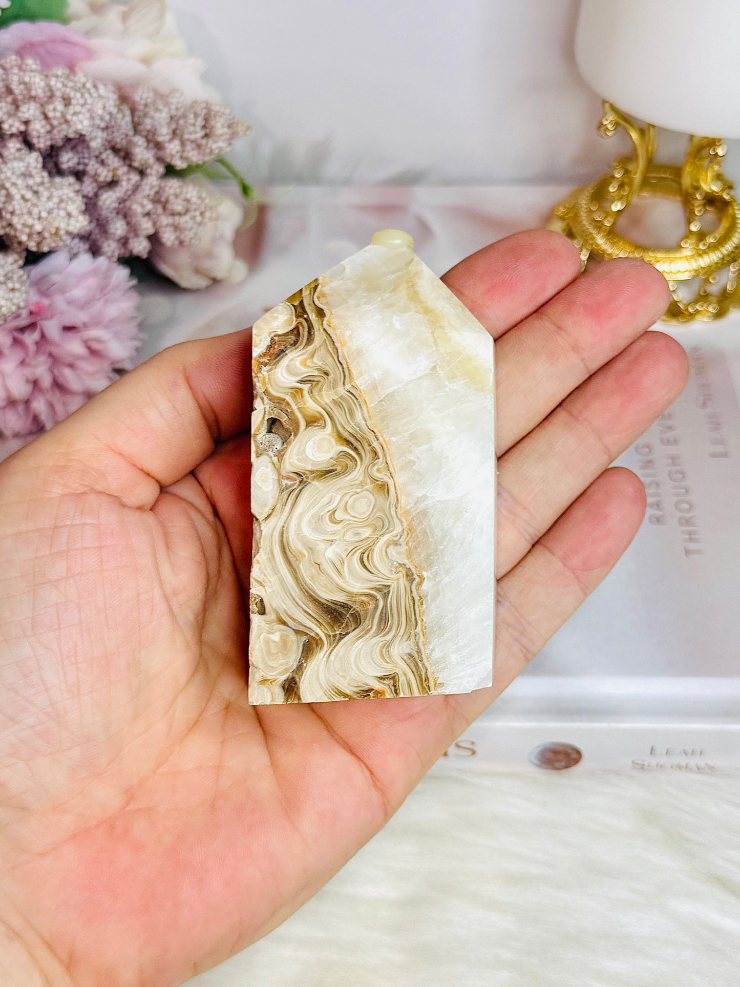 Calcite Chunky Tower 8cm