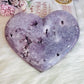 INCREDIBLE HUGE High Grade Druzy Pink Amethyst Carved Heart 21cm 1.74KG
