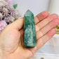 Green Fluorite Tower with Rainbows 8cm