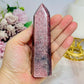 Strawberry Quartz High Grade Tower 12cm