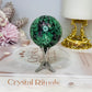 Ruby Zoisite Sphere on Stand 213g