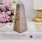 Gorgeous Chunky 10cm Pink Amethyst Obelisk | Tower From Brazil