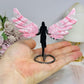 Pink Peruvian Rhodonite Angel Wings 9cm