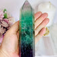 Incredibly Gorgeous Chunky Large Fluorite Tower 16cm