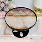 Crazy Lace Amethyst Spinning Top Small Table H:10cm W:12cm