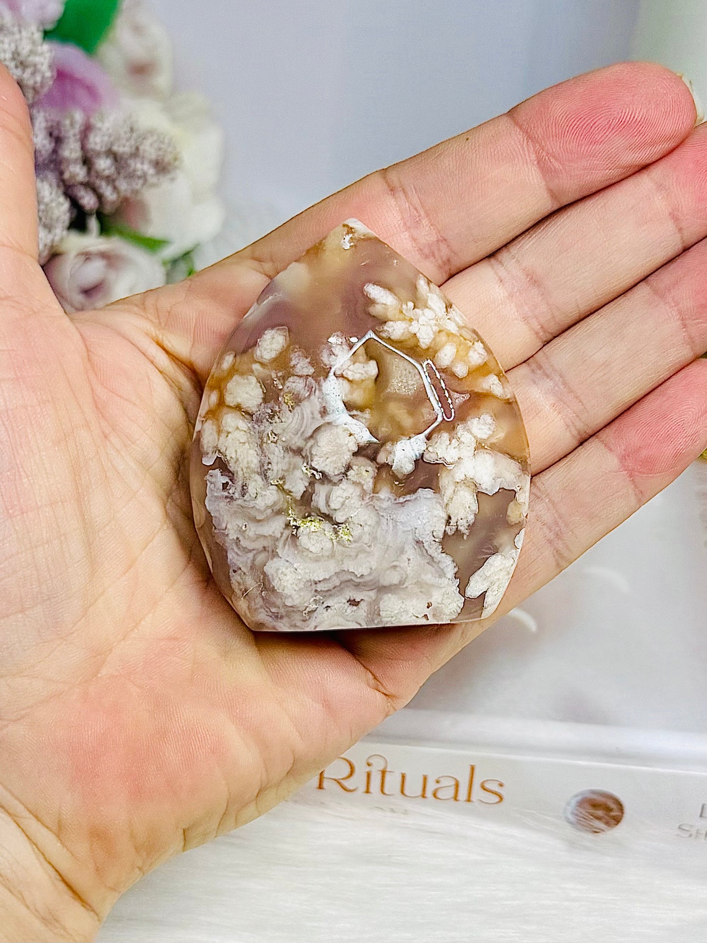 Flower Agate Freeform | Flame 6cm