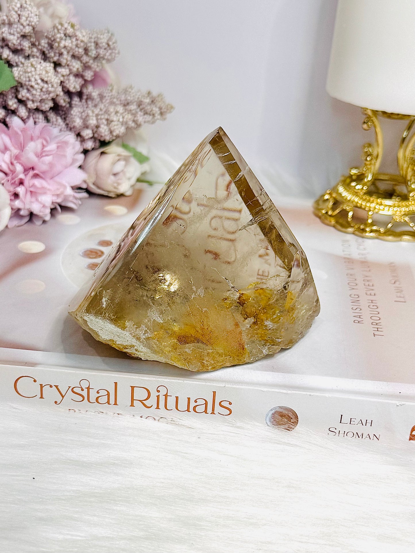 Natural Golden Healer Quartz Polished Freeform 10cm 421g
