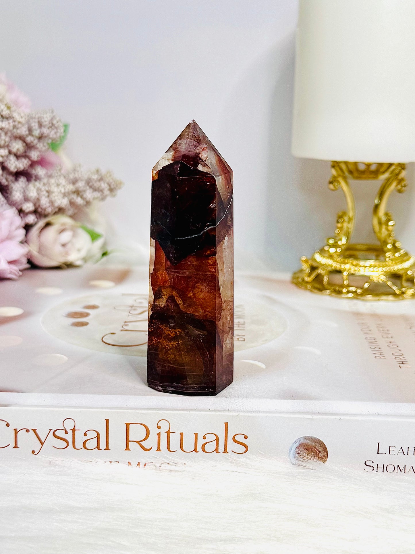 High Grade Fire Quartz Tower 8.5cm