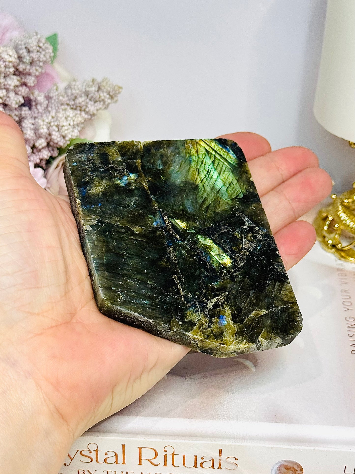Natural Labradorite Slab 9cm