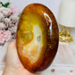 Large Carnelian Carved Bowl 13.5cm 705g