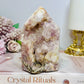 High Grade Druzy Pink Amethyst Chunky Tower 523g