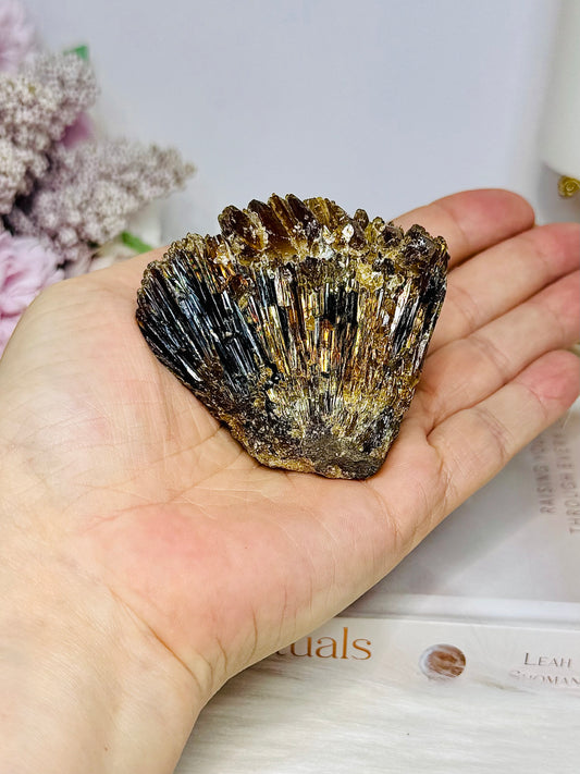 Natural Amber Calcite Specimen 147g