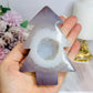 High Grade Sugar Druzy Agate Chunky Christmas Tree 12cm