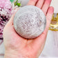 Graceful & Elegant ~ Spectacular 372Gram Druzy Pink Amethyst Sphere on Silver Stand From Brazil