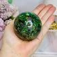 Large Ruby In Fuchsite Sphere UV Reactive On Stand 389g Full of Ruby