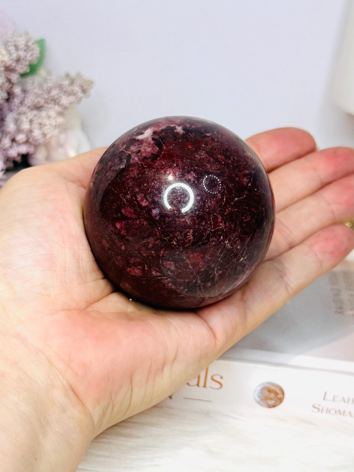 Red Jasper Sphere On Stand 374g