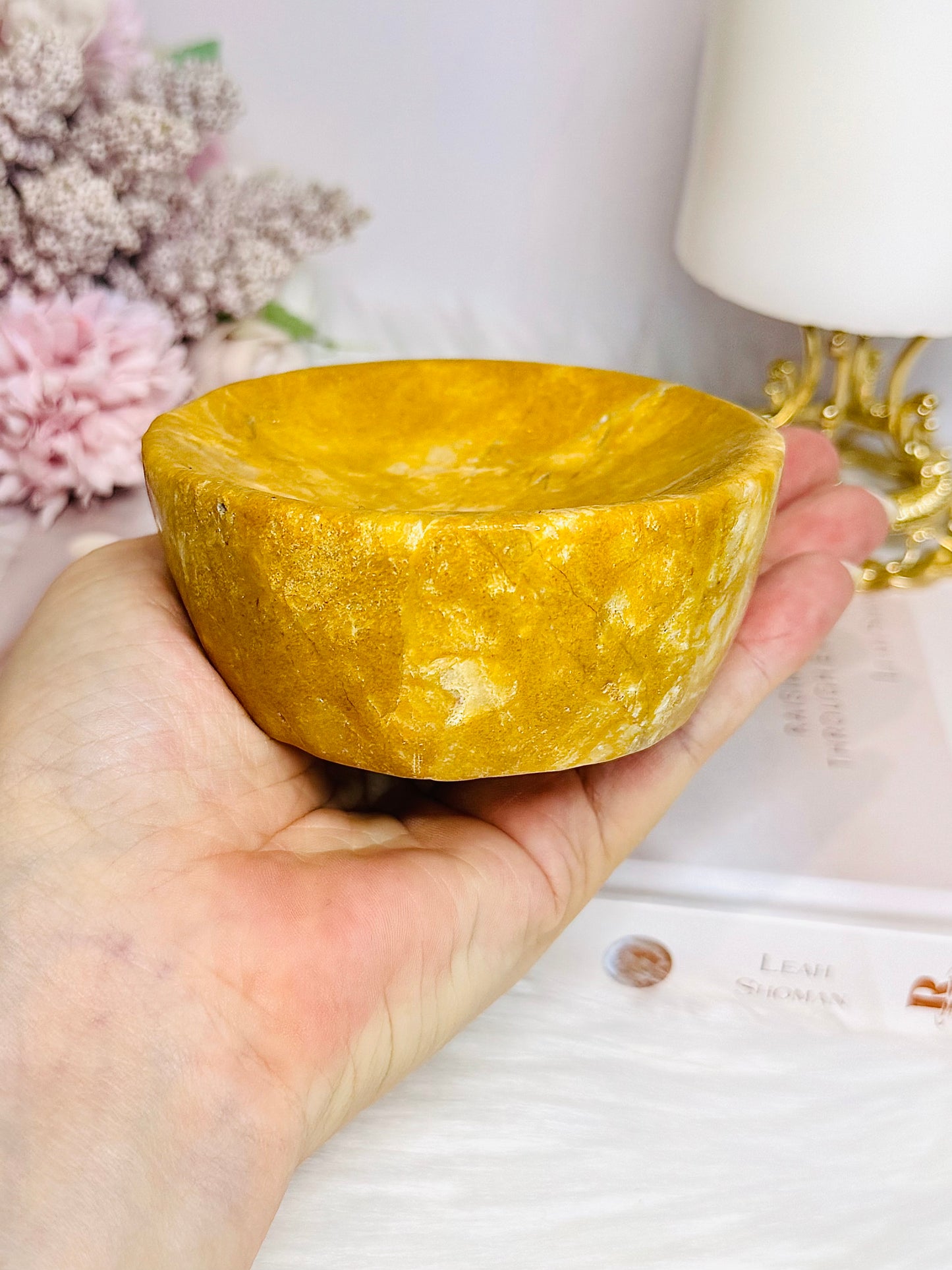 Jasper Carved Bowl 477g 8.5cm