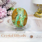 Chunky Large Smithsonite Palm Stone (Stand is display only)