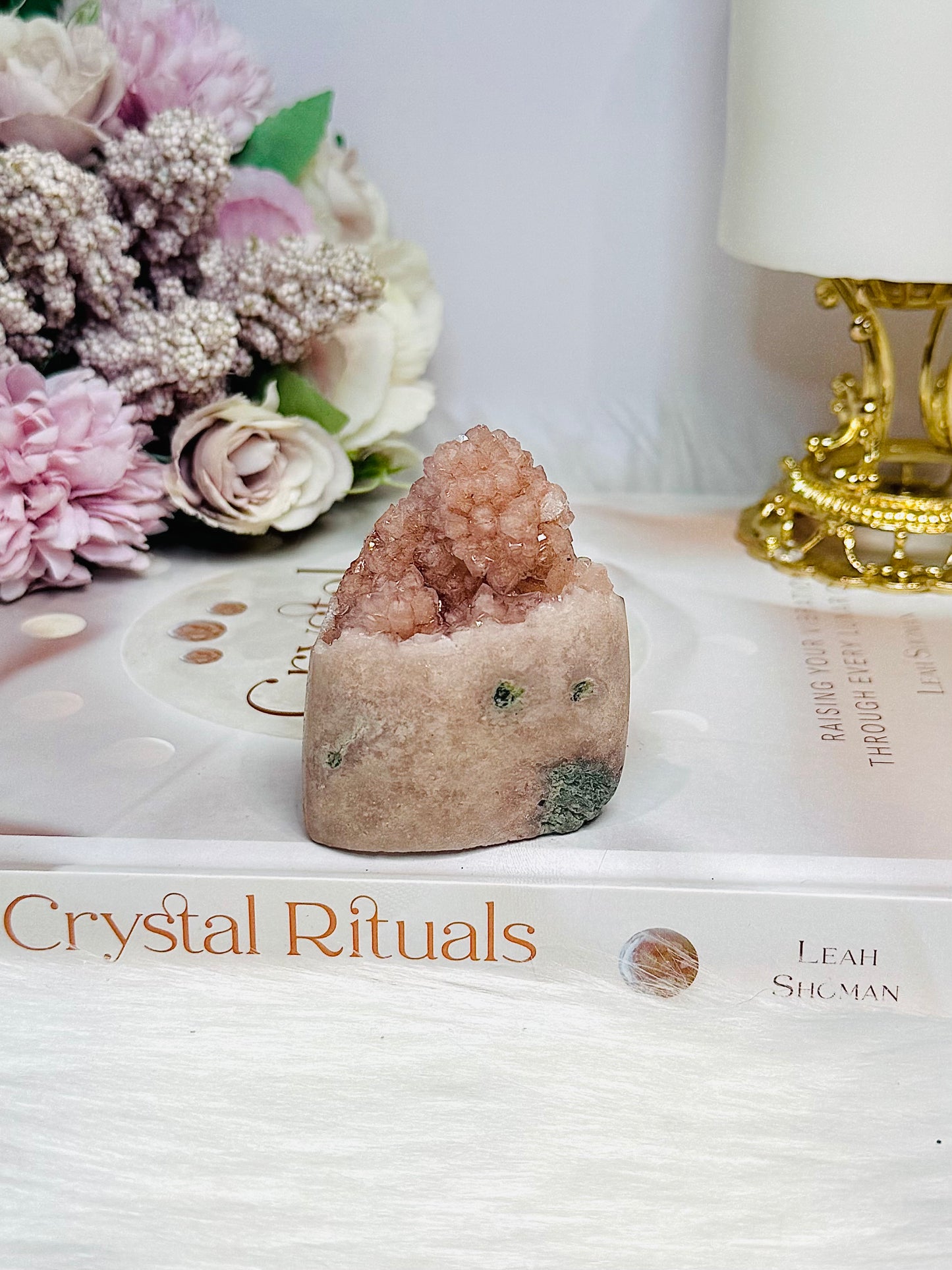 Pink Amethyst Druzy Freeform 6cm