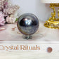 Aura Titanium Amethyst Sphere on Stand 144g