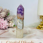 Crazy Lace Amethyst Tower 10cm