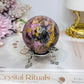High Grade Pink Tourmaline Sphere on Stand 260g