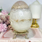 Huge Druzy Agate Carved Egg On Stand 1.75KG