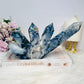 Moss Agate Druzy 5 Point Tower 22cm 638g