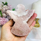 Chunky Pink Amethyst Carved Angel 10.5cm 332g
