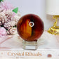 Large Carnelian Sphere On Stand 316g