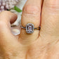 Silver Amethyst Adjustable Ring