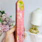 Rare Large Thulite Tower with Epidote Inclusions 19cm