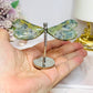 Green Jasper Dragonfly 7.5cm