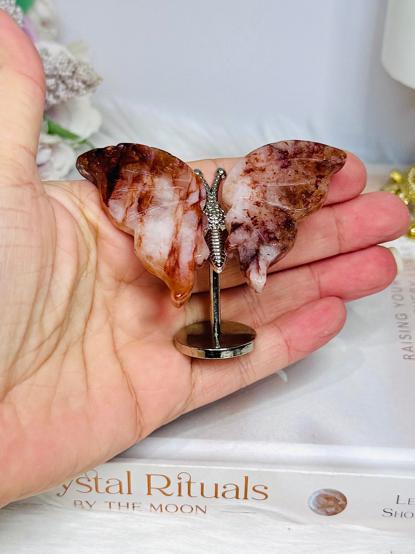 Fire Quartz Butterfly 6cm