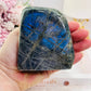 Beautiful 10cm Chunky Labradorite Polished Freeform 565grams With Blue Flash