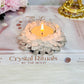 Clear Quartz Resin Candle Holder