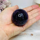 High Grade Purple Fluorite Sphere on Stand 199g