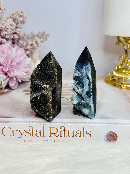 Set of 2 Sphalerite Towers 6cm
