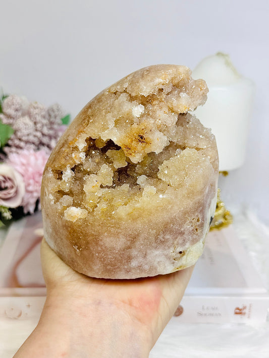 Large Druzy Pink Amethyst Freeform 9.5cm 1.02KG